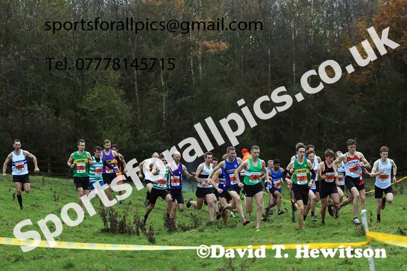 Senior mens 2023 NECAA Cross Country Relays, Thornley Hall Farm, Peterlee, County Durham. Photo: David T. Hewitson/Sports for All Pics